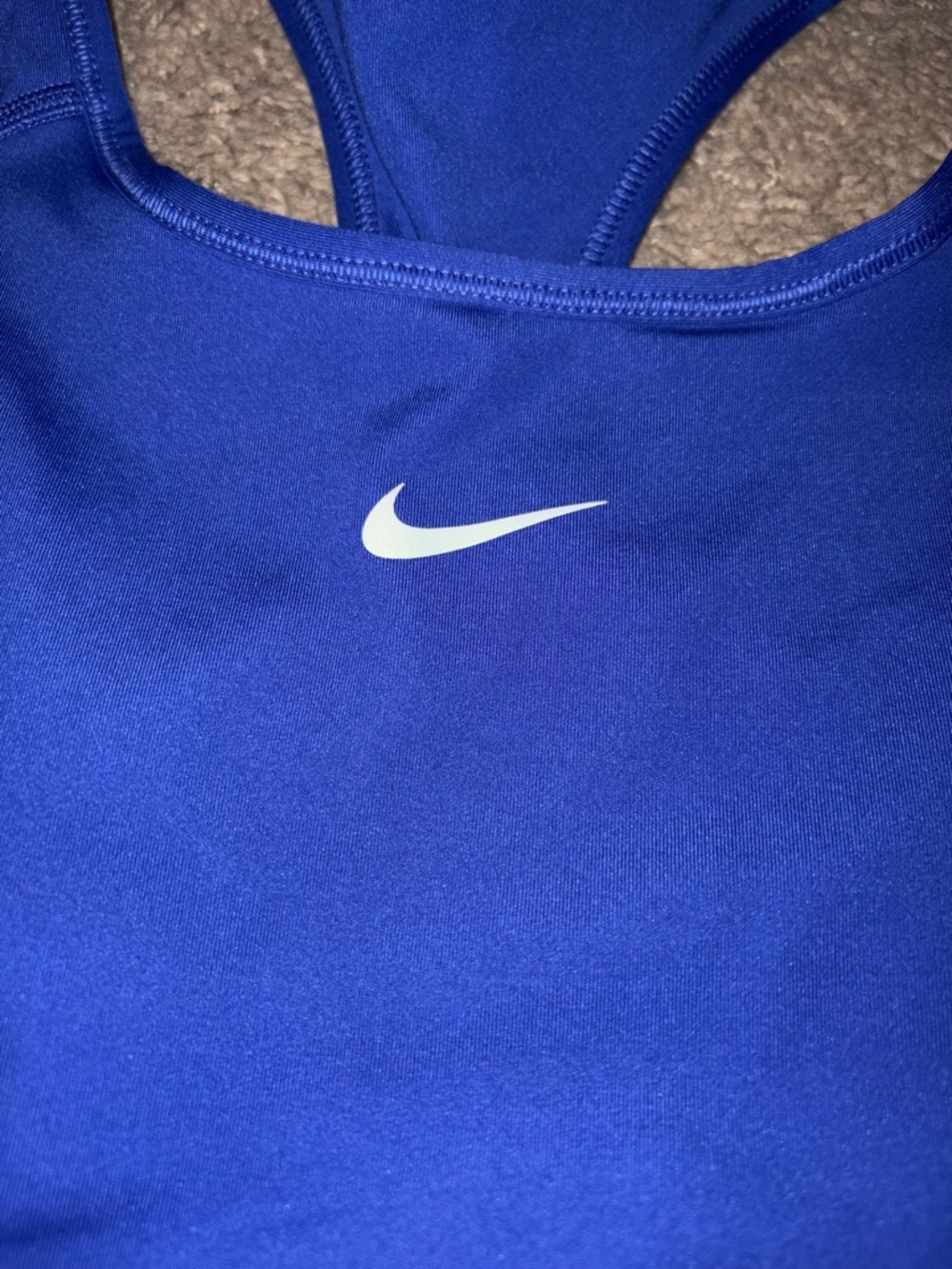 Nike Dri-FIT Swoosh Women's Medium-Support Sports Bra | Purple Indigo | Medium - Picture 3 of 7